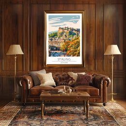 Stirling Castle Vintage Travel Poster PosterGoat
