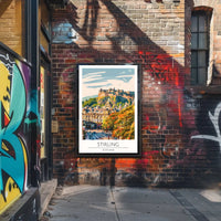 Stirling Castle Vintage Travel Poster PosterGoat