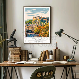 Stirling Castle Vintage Travel Poster PosterGoat
