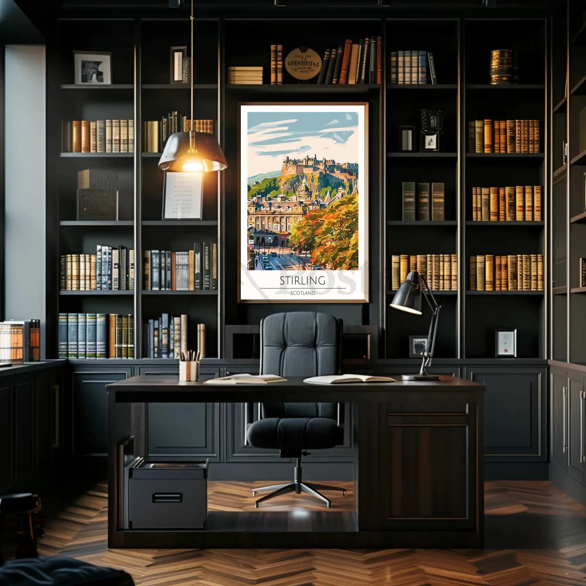 Stirling Castle Vintage Travel Poster PosterGoat