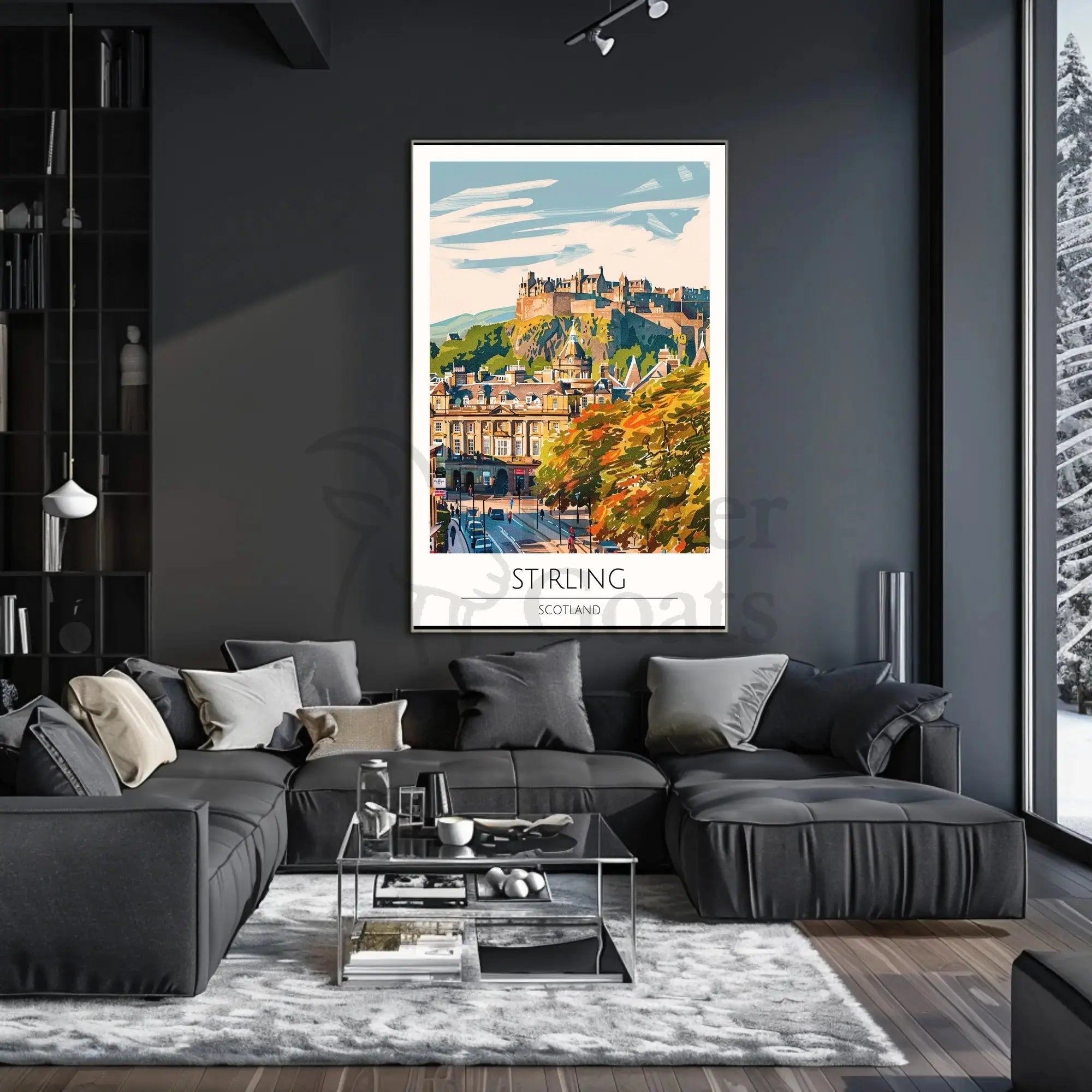 Stirling Castle Vintage Travel Poster PosterGoat