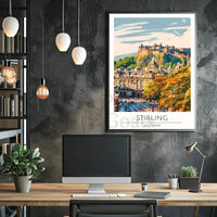 Stirling Castle Vintage Travel Poster PosterGoat