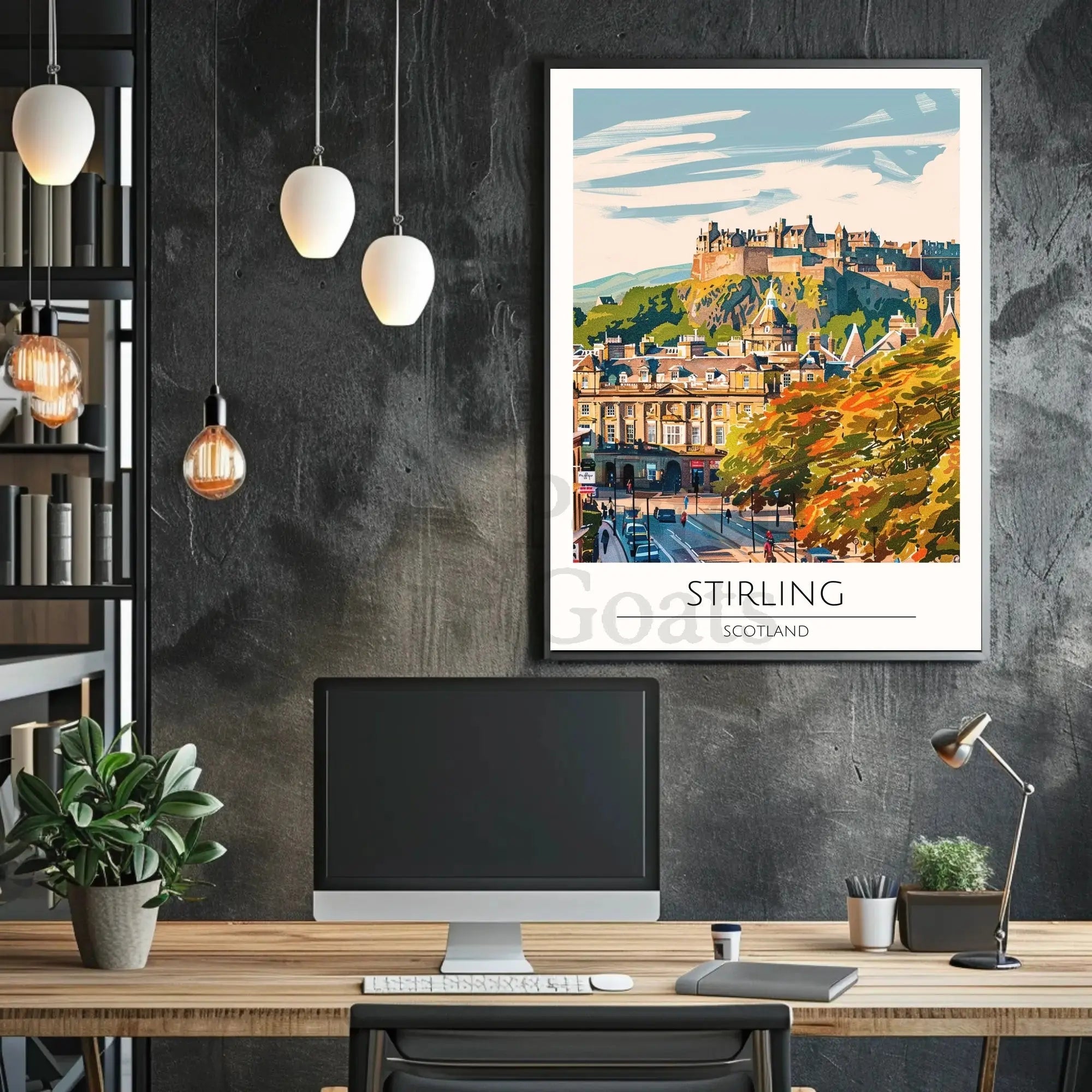 Stirling Castle Vintage Travel Poster PosterGoat