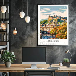 Stirling Castle Vintage Travel Poster PosterGoat