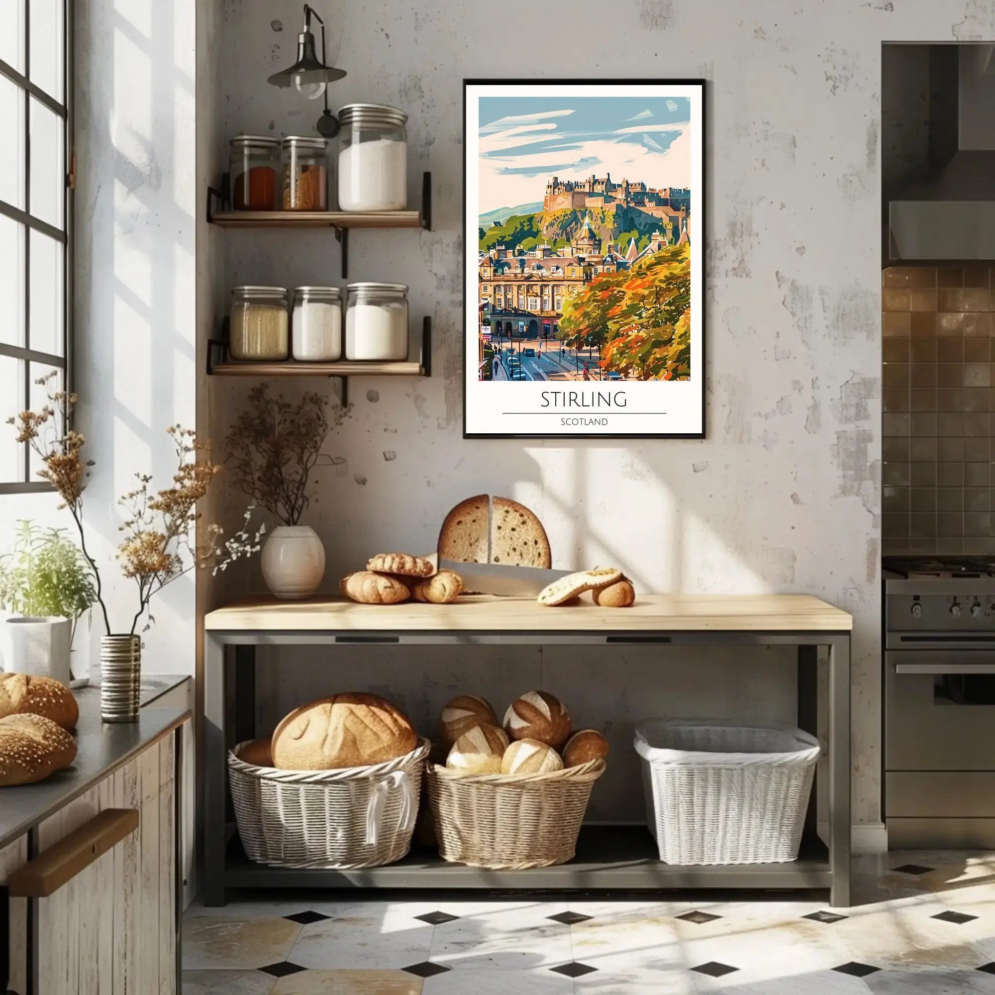 Stirling Castle Vintage Travel Poster PosterGoat