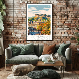 Stirling Castle Vintage Travel Poster PosterGoat