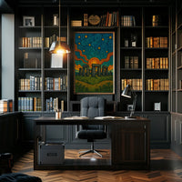 Stonehenge Starscape Artistic Pop Culture Poster PosterGoat