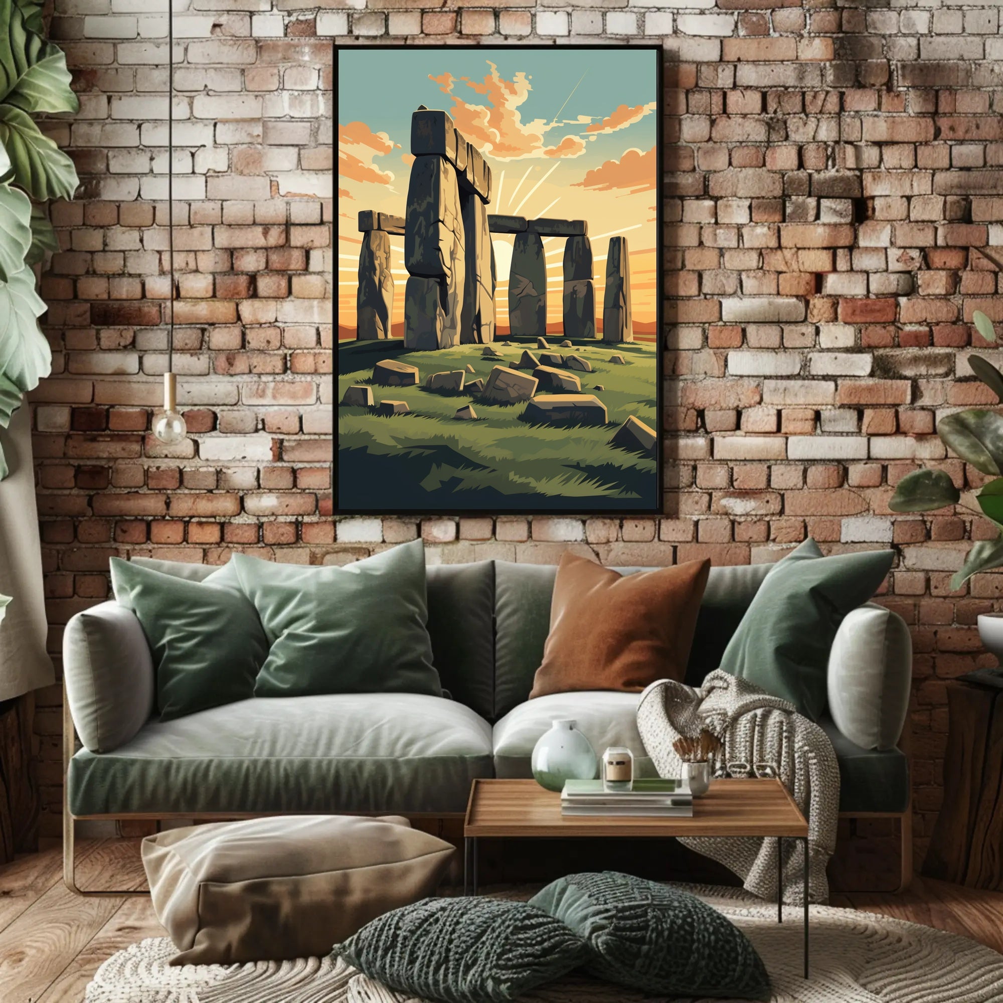 Stonehenge at Dusk: Majestic Cultural or Heritage Poster PosterGoat