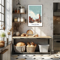Stratford Street View: Vintage Buildings Urban or Cityscape Poster PosterGoat