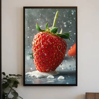 Strawberry Freshness Hyper-Realistic Art Print Poster PosterGoat