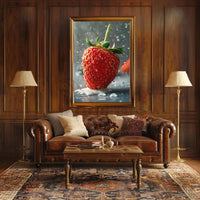 Strawberry Freshness Hyper-Realistic Art Print Poster PosterGoat