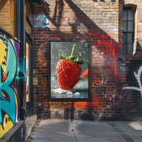 Strawberry Freshness Hyper-Realistic Art Print Poster PosterGoat