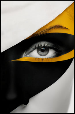 Striking Abstract Eye Close-Up Art Poster PosterGoat