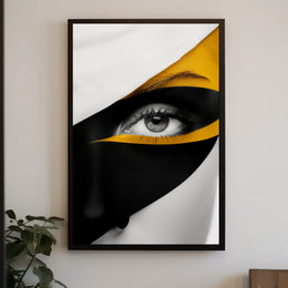 Striking Abstract Eye Close-Up Art Poster PosterGoat