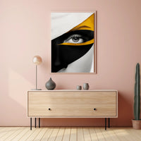 Striking Abstract Eye Close-Up Art Poster PosterGoat