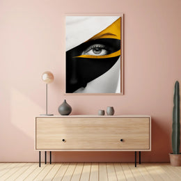 Striking Abstract Eye Close-Up Art Poster PosterGoat