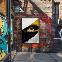 Striking Abstract Eye Close-Up Art Poster PosterGoat