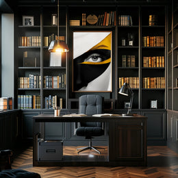 Striking Abstract Eye Close-Up Art Poster PosterGoat