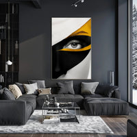 Striking Abstract Eye Close-Up Art Poster PosterGoat