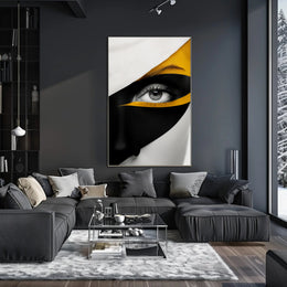 Striking Abstract Eye Close-Up Art Poster PosterGoat