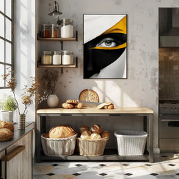 Striking Abstract Eye Close-Up Art Poster PosterGoat