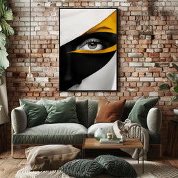 Striking Abstract Eye Close-Up Art Poster PosterGoat