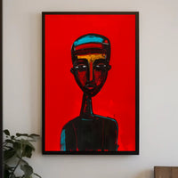 Striking Abstract Portrait Art Poster - Abstract or Artistic Poster PosterGoat