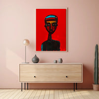 Striking Abstract Portrait Art Poster - Abstract or Artistic Poster PosterGoat