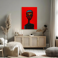 Striking Abstract Portrait Art Poster - Abstract or Artistic Poster PosterGoat
