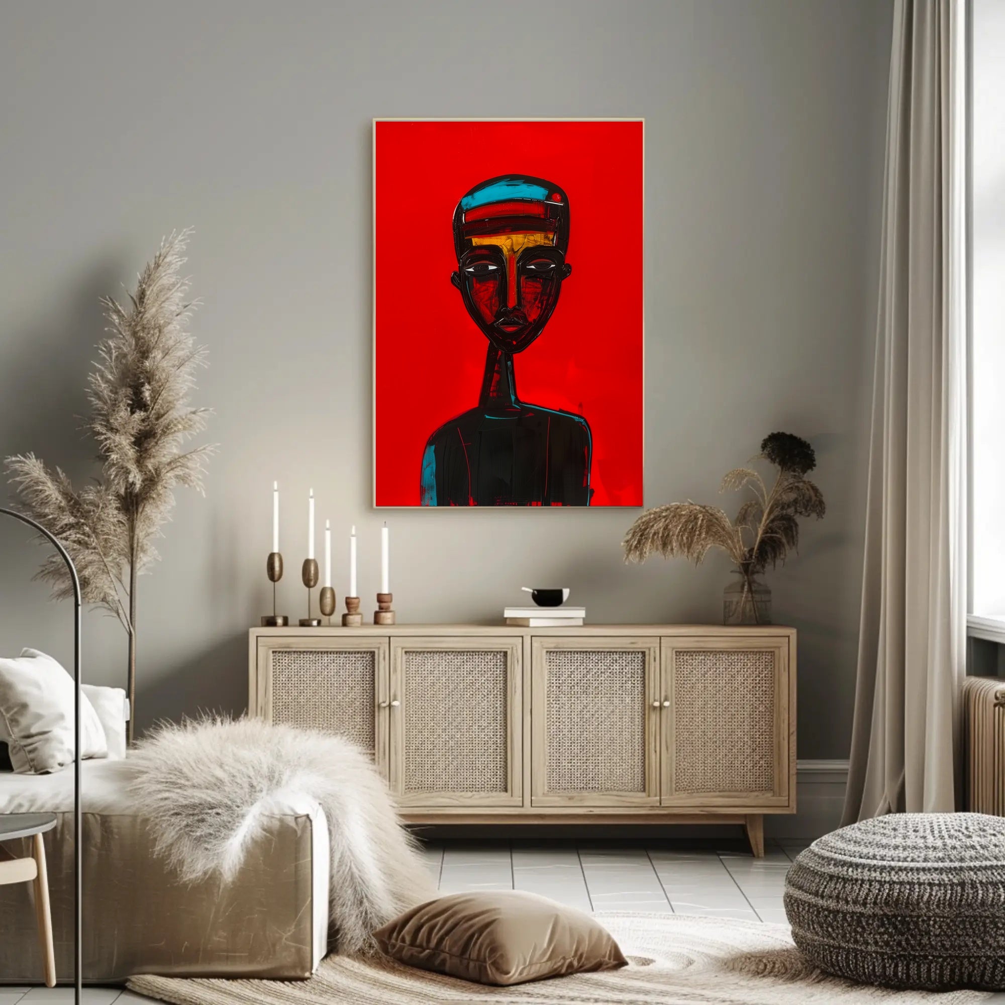 Striking Abstract Portrait Art Poster - Abstract or Artistic Poster PosterGoat