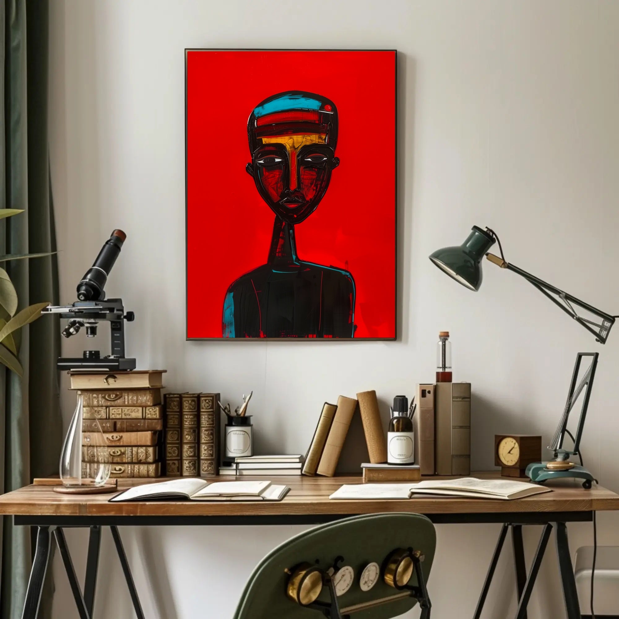 Striking Abstract Portrait Art Poster - Abstract or Artistic Poster PosterGoat