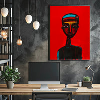 Striking Abstract Portrait Art Poster - Abstract or Artistic Poster PosterGoat