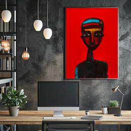 Striking Abstract Portrait Art Poster - Abstract or Artistic Poster PosterGoat