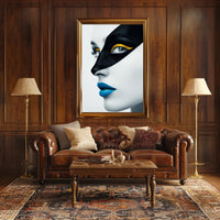Striking Avant-Garde Portrait in Artistic Poster PosterGoat
