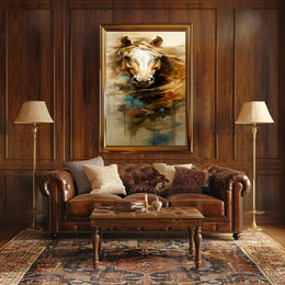 Striking Horse Head Art in Abstract or Artistic Poster PosterGoat