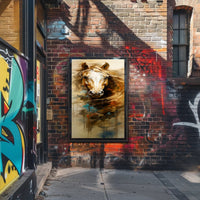 Striking Horse Head Art in Abstract or Artistic Poster PosterGoat