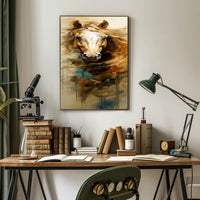 Striking Horse Head Art in Abstract or Artistic Poster PosterGoat