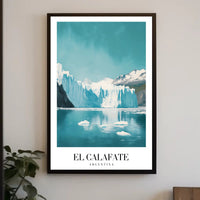 Stunning Icy El Calafate Landscape Travel Poster PosterGoat