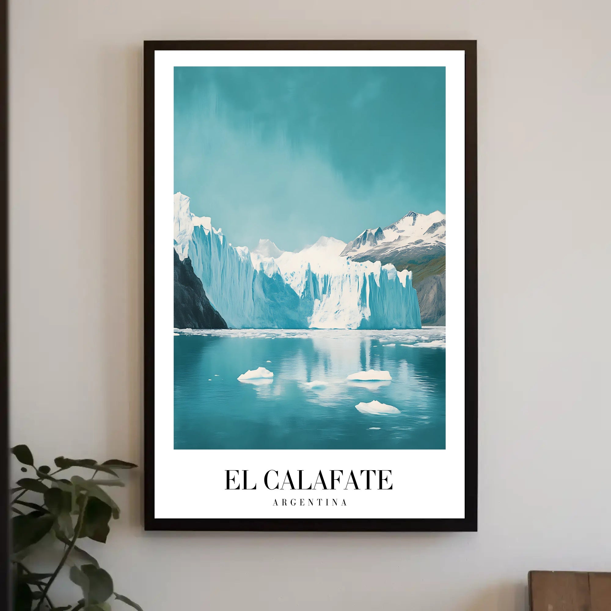 Stunning Icy El Calafate Landscape Travel Poster PosterGoat