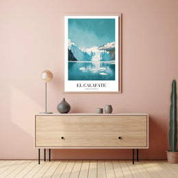 Stunning Icy El Calafate Landscape Travel Poster PosterGoat