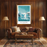 Stunning Icy El Calafate Landscape Travel Poster PosterGoat