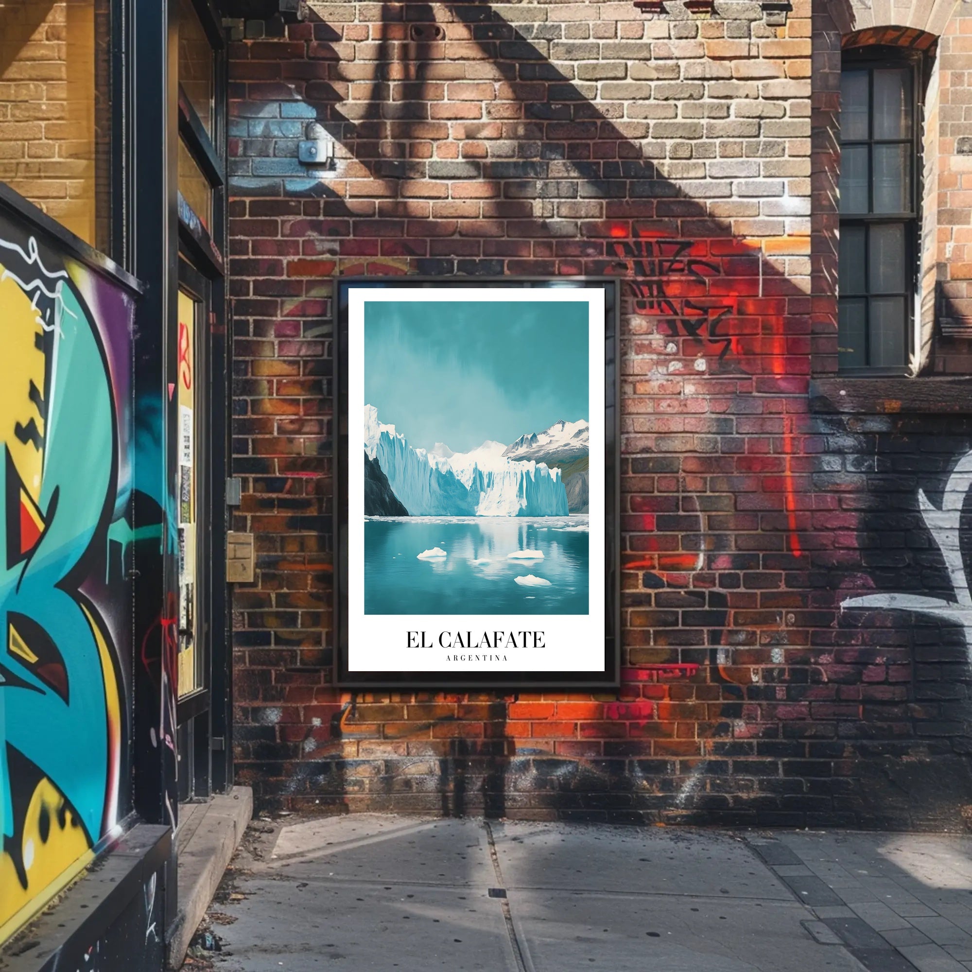Stunning Icy El Calafate Landscape Travel Poster PosterGoat