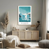 Stunning Icy El Calafate Landscape Travel Poster PosterGoat