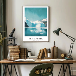 Stunning Icy El Calafate Landscape Travel Poster PosterGoat