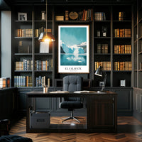 Stunning Icy El Calafate Landscape Travel Poster PosterGoat