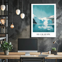 Stunning Icy El Calafate Landscape Travel Poster PosterGoat