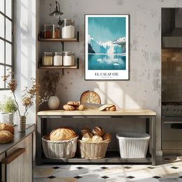 Stunning Icy El Calafate Landscape Travel Poster PosterGoat