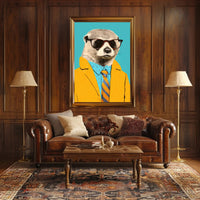 Stylish Meerkat Pop Culture Art Poster PosterGoat