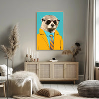 Stylish Meerkat Pop Culture Art Poster PosterGoat