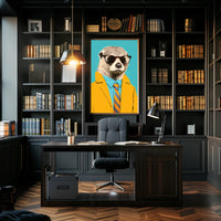 Stylish Meerkat Pop Culture Art Poster PosterGoat